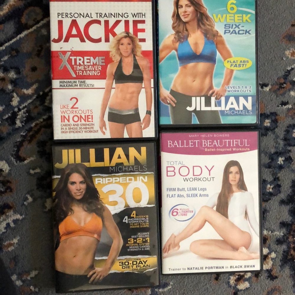 Bundle of home workout DVDs